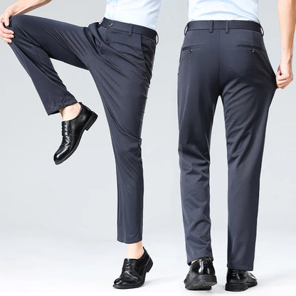 Premium Men's Dress Pants – Instant Elegance, No Ironing | Soft Touch and Impeccable Fit