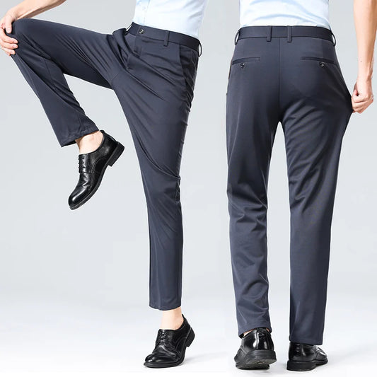 Premium Men's Dress Pants – Instant Elegance, No Ironing | Soft Touch and Impeccable Fit