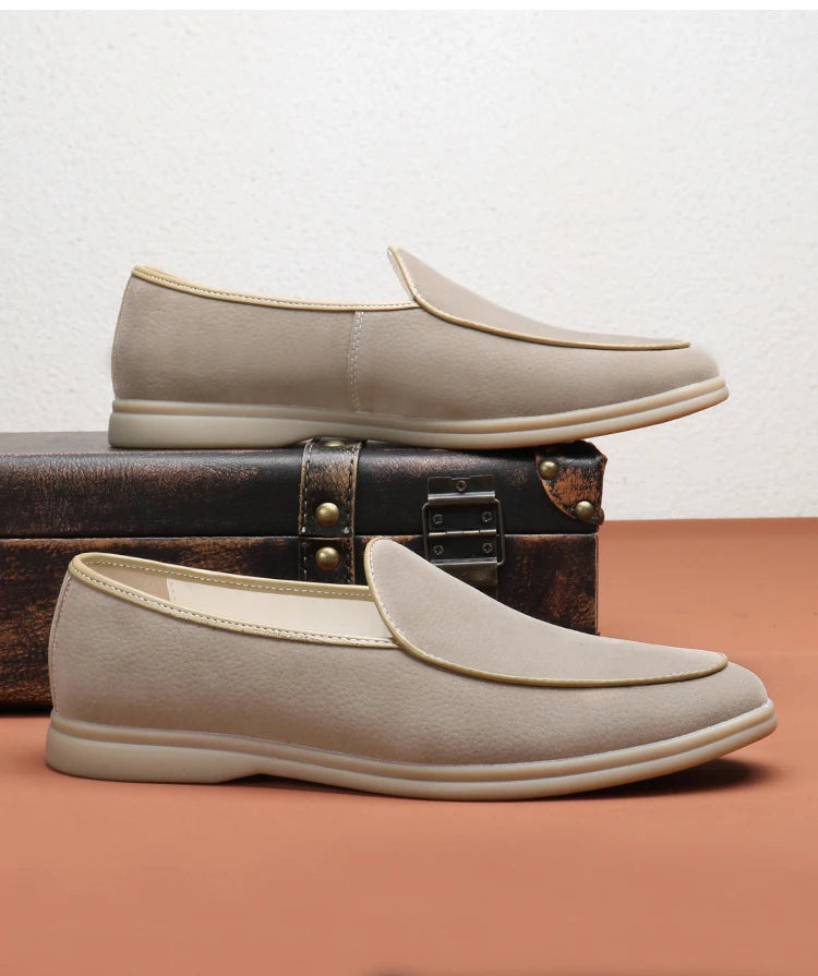 Premium Men's Suede Loafers – Style, Comfort, and Sophistication with Slip-Ons