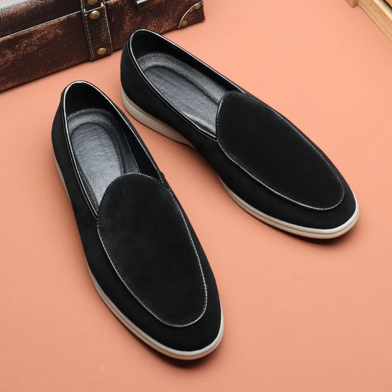 Premium Men's Suede Loafers – Style, Comfort, and Sophistication with Slip-Ons