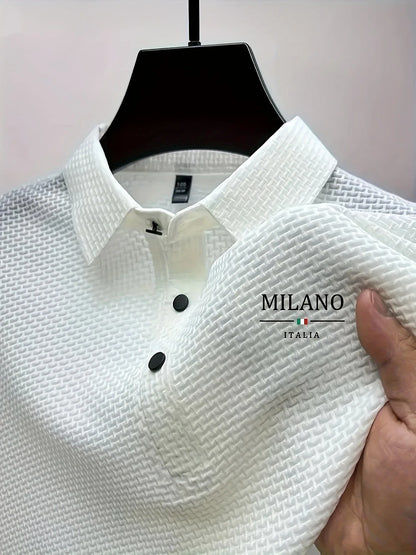 Classic Men's Polo Shirt – Style, Comfort, and Quick-Drying | Premium Milan Print