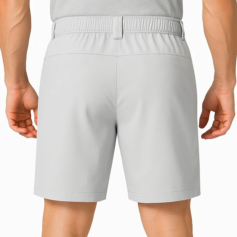 Premium Men's Dress Bermuda Shorts – Ice Silk, Quick-Drying, and Professional Comfort