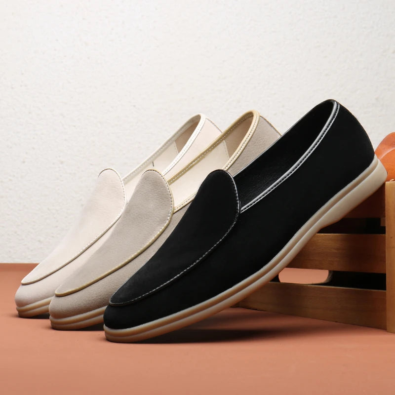 Premium Men's Suede Loafers – Style, Comfort, and Sophistication with Slip-Ons