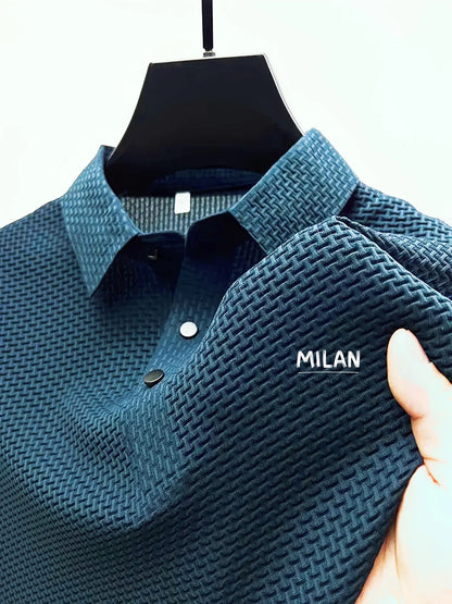 Classic Men's Polo Shirt – Style, Comfort, and Quick-Drying | Premium Milan Print